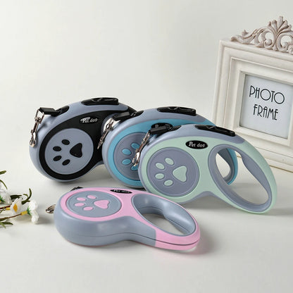 3m 5m Nylon Pet Dog Leash Automatic Retractable Extending Rope