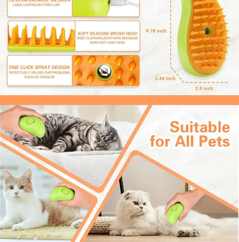 Cat Dog Steamy Brush Steam Brush Electric Sprayer