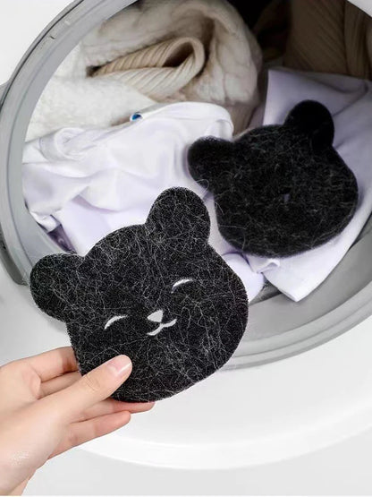 2 /4 Sets Of Household Pet Hair Remover, Machine Washed Bear Sticky Spong