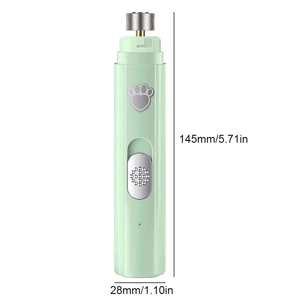Coupe-ongles électrique pour chiens, tondeuse à ongles rechargeable par USB, sans douleur, avec meuleuse pour petits et grands animaux de compagnie