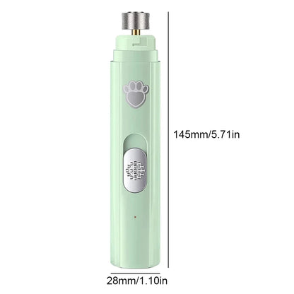 Coupe-ongles électrique pour chiens, tondeuse à ongles rechargeable par USB, sans douleur, avec meuleuse pour petits et grands animaux de compagnie