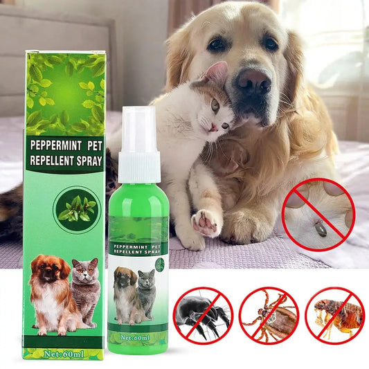 Pet Flea Killer Drops 60ml, Anti Fleas for Cats & Dogs, Relieve Itching.