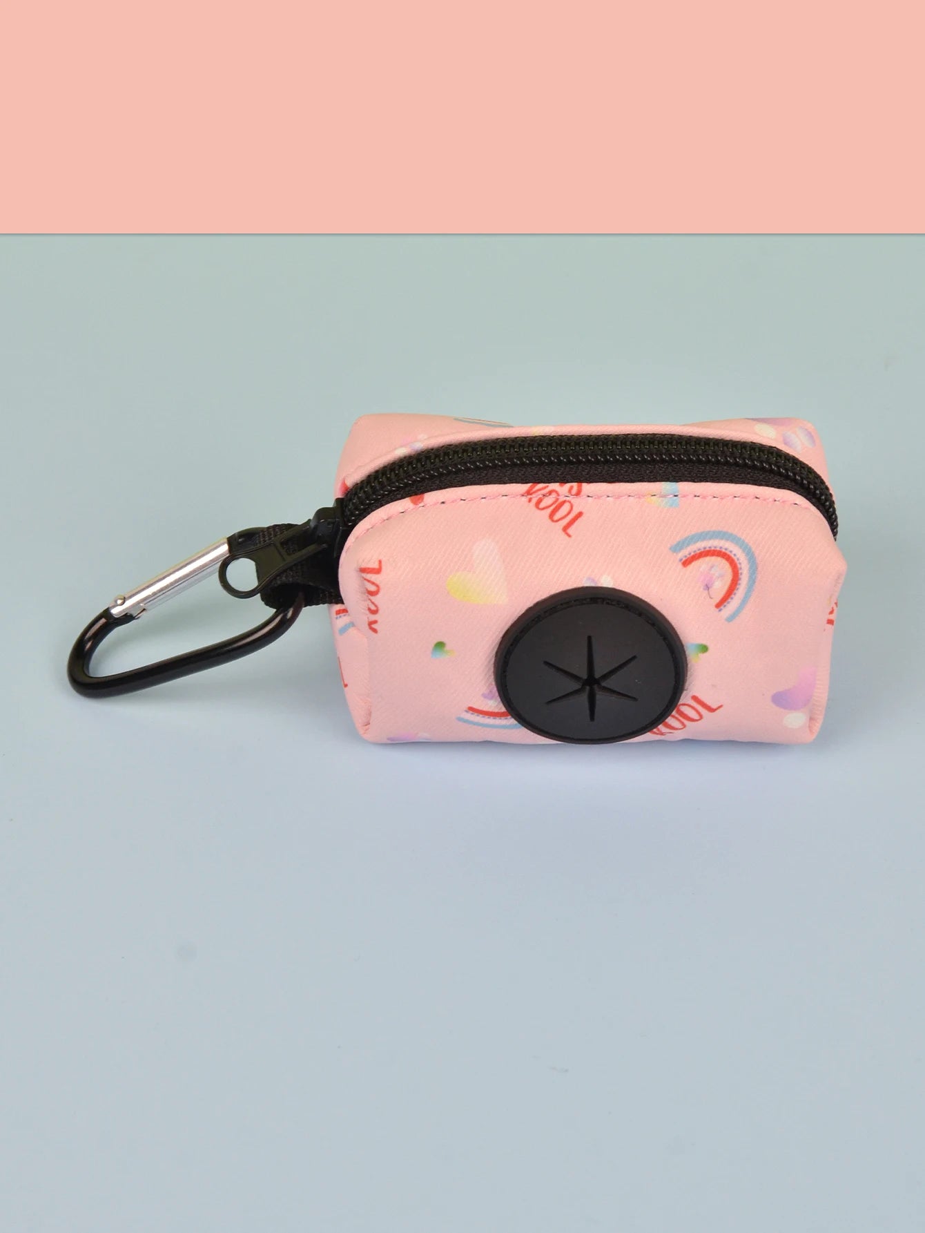 Rainbow Print Fashion Design Dog Poo Bag Holder