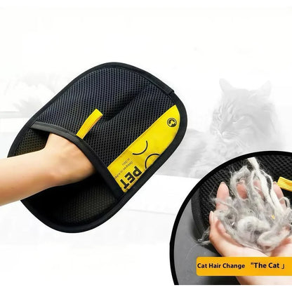 2 in 1 Pet Hair Removal Mitts for Cats Dogs Electrostatic Grooming Glove