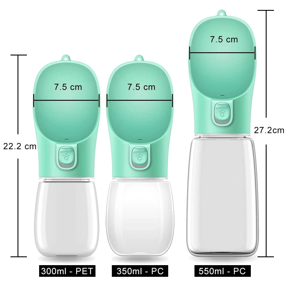 Bouteille d'eau portable pour chien, petite et grande, pour chat, bols d'eau étanches pour promenade en extérieur, fournitures pour Chihuahua et Bouledogue français