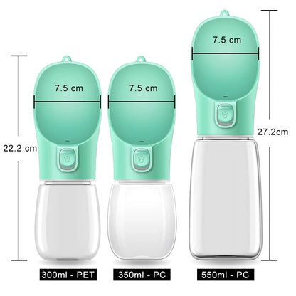 Bouteille d'eau portable pour chien, petite et grande, pour chat, bols d'eau étanches pour promenade en extérieur, fournitures pour Chihuahua et Bouledogue français