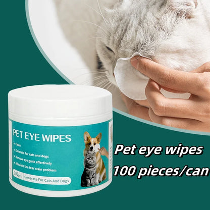 Produits de nettoyage pour animaux domestiques Lingettes oculaires pour enlever les traces de larmes Lingettes humides nettoyantes pour chats Nettoyage des yeux et élimination des traces de larmes